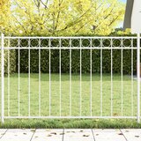 vidaXL Ograda Panel Bijela 1,7x0,8 m Čelik Cijene