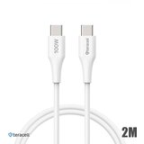 Teracell Data kabl Plus 100W PD Type C na Type C beli 2m | ePonuda.com