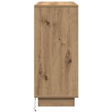  LED komoda Umjetnički hrast 90 x 32 x 75 cm Konstruirano drvo | shoptok.hr