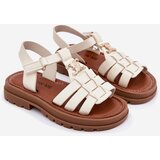 Boto Girls Sandals With Decorative Detail Beige Serina | ePonuda.com