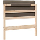  Tapecirani uzglavlje Smeđa i taupe 100 cm Čvrsto borovo drvo | shoptok.hr