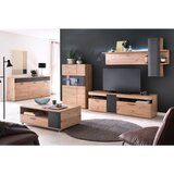Livetastic DNEVNI REGAL, antracit, prozorno, barve hrasta | Shoptok.si
