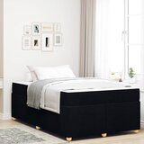 vidaXL Okvir kreveta s madracem Ostalo Crna 120 x 200 cm tkanina Cijene