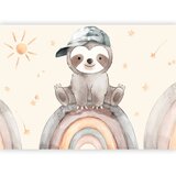 Foto tapeta - Little Sloth Among Stars and Rainbows 200x140 Standard | shoptok.hr