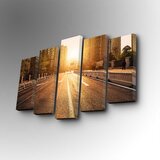 Wallity 5PUC-122 multicolor decorative canvas painting (5 pieces) Cene