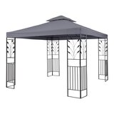 Blumfeldt ODEON GREY, TEMNO SIVA BARVA, VRTNI PAVILJON, ALTANA, JEKLO, POLIESTER, 3 X 3 M Cene