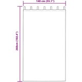  Baršunaste zavjese 2 kom. Šampanjca 260 x 140 cm Baršun | shoptok.hr
