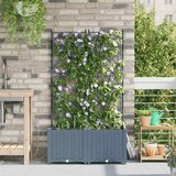  Vrtna saksija 2 pcs Svijetlo siva 80 x 40 x 142 cm Plastika | shoptok.hr