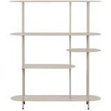 Bež kovinski regal 118x139x31 cm Rieti –