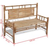  Vrtna klupa 120 cm od bambusa | shoptok.hr
