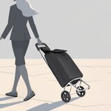 Kolica za kupovinu Crna 35 x 28 x 92 cm Oxford tkanina | shoptok.hr