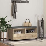 Klupa za hodnik s jastukom Sonoma hrast 100 x 38 x 46 cm | shoptok.hr