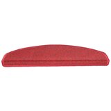  Prostirke za stepenice 15 kom 65x24x4 cm crvene poluokrugle velike | shoptok.hr
