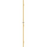 Sobna vrata tanka zlatna 76x201,5 cm kaljeno staklo i aluminij | shoptok.hr