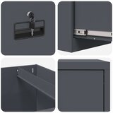 Kabinet za datoteke s ladicama Antracit 44 x 50 x 106.5 cm | shoptok.hr