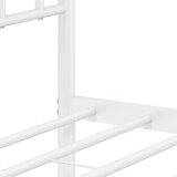  Metalni okvir kreveta uzglavlje i podnožje bijeli 135 x 190 cm | shoptok.hr