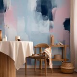  Foto tapeta - Harmonious colours - abstract with blue and pink shapes 350x256 | shoptok.hr