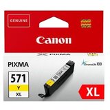 Canon ČRNILO CLI-571 RUMENO XL ZA MG5750, 11ml 0334C001AA Cene