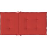  Jastuci za vrtne stolice 4 kom crveni 100x50x3 cm od tkanine | shoptok.hr