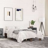  Okvir za krevet smeđi hrast 120x190cm konstruirano drvo i metal | shoptok.hr