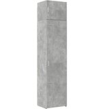 vidaXL Ozka omara za shranjevanje betonsko siva 50x42,5x225cm inž. les | Shoptok.si