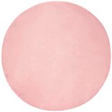  Faux Rabbit Fur Rug Ružičasta Ø 160 cm Poliester u