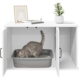  Mačja Kuća Bijelo 85 x 55 x 50 cm Konstruirano drvo | shoptok.hr