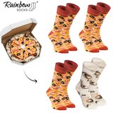 ZOOKSY/RAINBOW SOCKS Rainbow Socks Pizza 4 Pairs Seafood | ePonuda.com