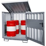eurokraft pro Jekleno odlagališče za nevarne snovi, za sode 4 x 200 l, pocinkano | Shoptok.si