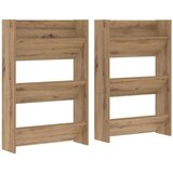 vidaXL Omara za čevlje s polico 2 pcs Umetni hrast 60 x 18 x 90 cm, (5000161745) Cene