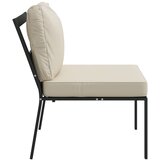  Vrtne stolice s jastucima boje pijeska 2 kom 60x74x79 m čelične | shoptok.hr