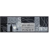  Kuhinjski tepih perivi s uzorkom boce vina 60x180 cm baršunasti | shoptok.hr