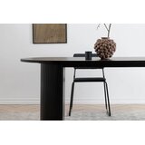 Venture Home Bianca ovalni blagovaonski stol 200 × 90 cm, crni | shoptok.hr