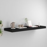 vidaXL plutajuća zidna polica crna 80 x 23,5 x 3,8 cm MDF Cijene
