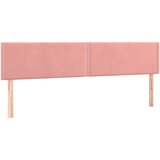 Maison Chic Posteljno vzglavje - Vzglavna omarica 2 kosa roza 100x5x78/88 cm žamet, (22077950) | Shoptok.si