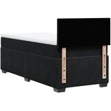  Box spring krevet s madracem crni 80 x 200 cm baršunasti | shoptok.hr