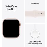 Apple Watch Series 10 GPS 42mm S/M MWWH3QF/A Aluminij kucište Rosegold Sportska narukvica Blassrosa | shoptok.hr