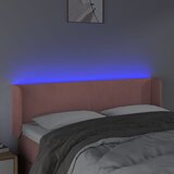  LED uzglavlje ružičasto 147x16x78/88 cm baršunasto | shoptok.hr