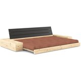 Karup Design Opečnato oranžna raztegljiva sedežna garnitura 244 cm Base – | Shoptok.si