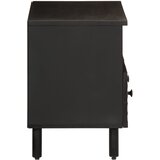 TV ormarić crni 70 x 33 x 46 cm od masivnog drva manga | shoptok.hr