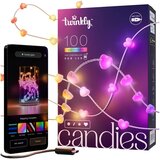 TWINKLY TWKH100RGB-T - LED RGB prigušiva girlanda 100xLED 8 m USB Wi-Fi | Eponuda.com