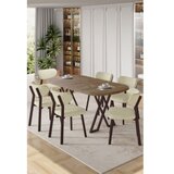 Hanah home Trpezarijski set, 7 dijelova, krem Slike
