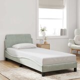  Okvir za krevet Dover svjetlosivi 80x200 cm baršunasti | shoptok.hr