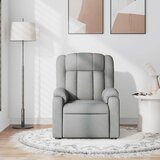  Masažni naslonjač od tkanine svjetlosivi | shoptok.hr