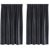  Zavjese za zamračivanje 2 pcs Tamno siva 140 x 140 cm Baršun | shoptok.hr