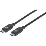 USB kabel USB 2.0 USB-C® vtič\, USB-C® vtič 2.00 m črna 355247, (20417043)