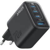Anker Zolo polnilec 70W črn 4-vrata, 3x USB-C, 1x USB-A | Shoptok.si