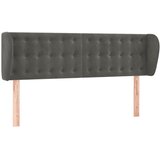  Uzglavlje s ušima tamnosivo 147x23x78/88 cm baršunasto | shoptok.hr