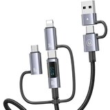 Usams 60W 6V1 PODATKOVNI KABEL Z ZASLONOM ZA TELEFONE 2M, (21980375) | Shoptok.si