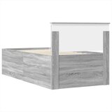  Krevet na dan Siva Sonoma i crna 100 x 200 cm Konstruirano drvo | shoptok.hr